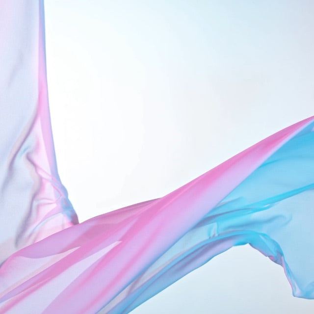pastel pink and blue silk fabric